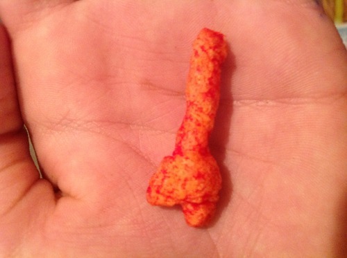 thelittlestbishop:  kazzasbabes:  okay so in science i looked down at the floor and there is this cheeto at first i didnt really mind it but then i looked back at it and juST   