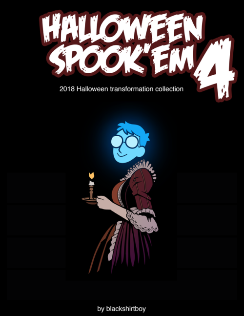 Halloween Spook’em 42018 Transformation Anthology!Celebrate this Halloween by checking out this collection of spooky TF fun! Includes a variety of halloween-themed transformations:A new 10-page colour comic (woman>cartoon wolf, man>cartoon woman)3
