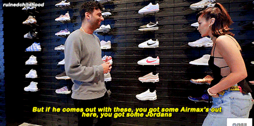ruinedchildhood:Bella Hadid Goes Sneaker Shopping With Complex