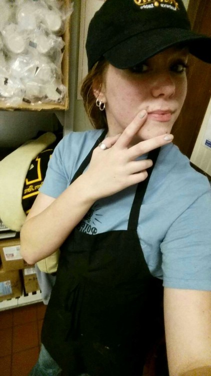 Me being a potato at work. 2014, you were a shit year, but at least I learned a few things. So here. More of my face to be ignored. Yay.