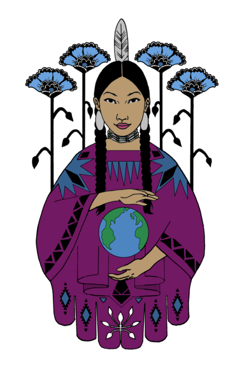 Old design for the Dance for Mother Earth 2016 Powwow