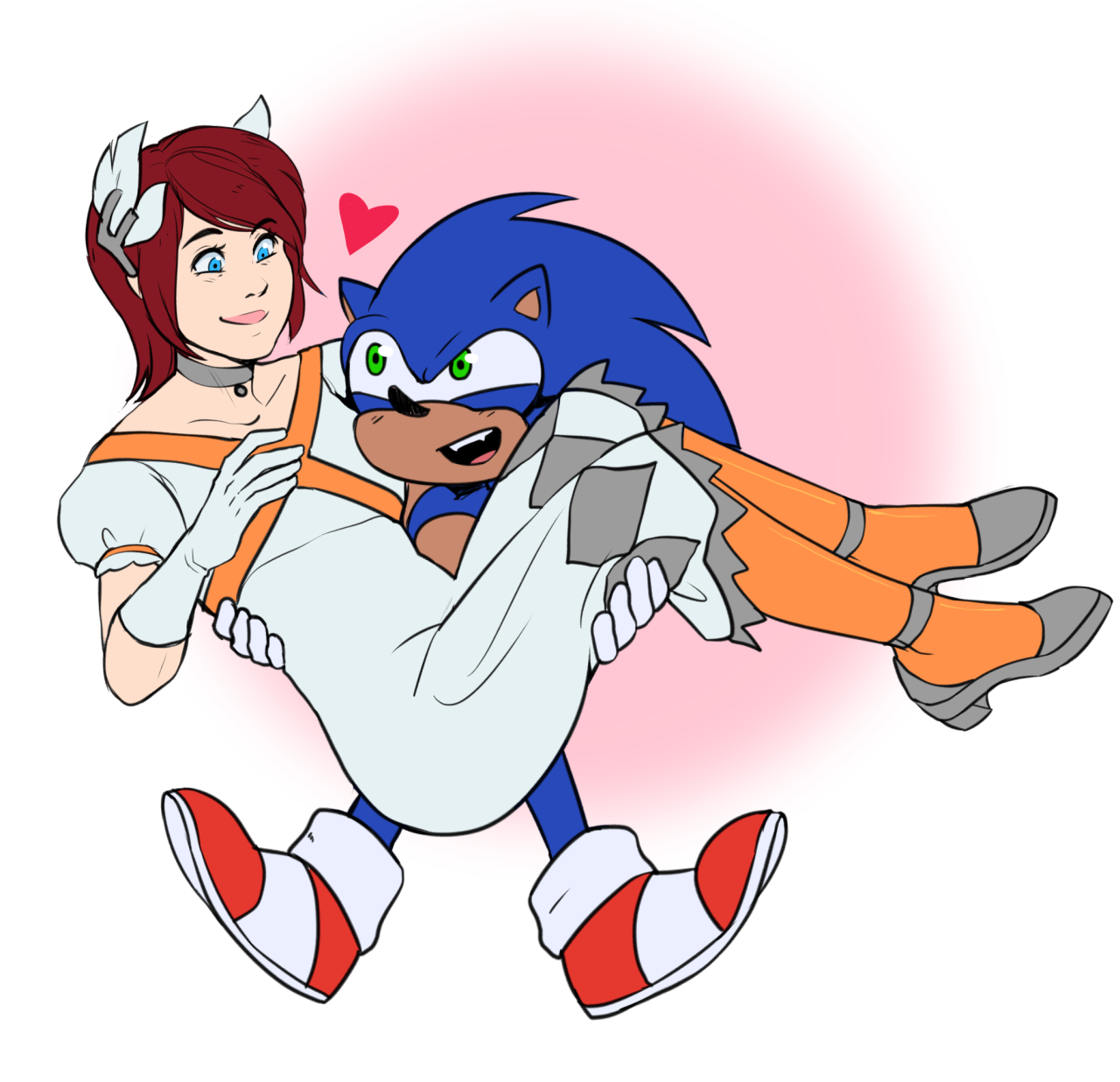 Sonic and Elise Embrace by SonicClone on DeviantArt