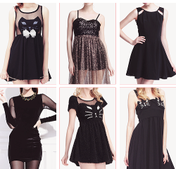 gasaii:  Black dresses by Romwe ♥ 01.