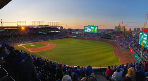 XXX mlb:  That Wrigley sunset.  Some day we will photo