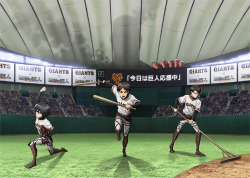 The Yomiuri Giants, who will be holding baseball games under a Shingeki no Kyojin theme in July, have unveiled the official crossover merchandise that will be given away at select upcoming matches!Besides a special ticket and a booklet, attendees at