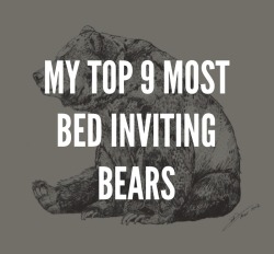 bebarnice:  scream2013:  megabaerchen:  arbeitsbaer:  thickplumber:  This is my top 9 most bed inviting bears ever! Wish I would wake up with every single one of them in my bed!  Dem Kommentar kann ich nur zustimmen.  Ich auch!! 