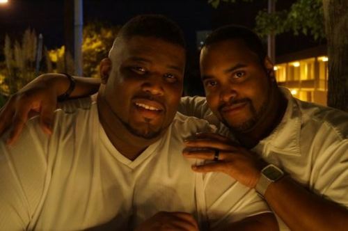 topblkdawg:  quintonstuff:  bignesian:  nuttingtwice:  Beautiful  Hmmm they’re both delish!!!!  i lovemy cousin and his boyfriend  Ok