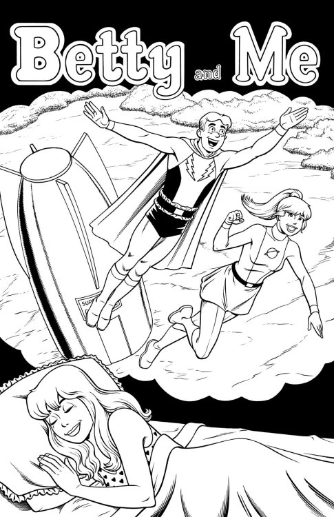 protytwo: Betty Cooper dreams of Lightning Lad and Saturn Girl by Brendon and Brian Fraim