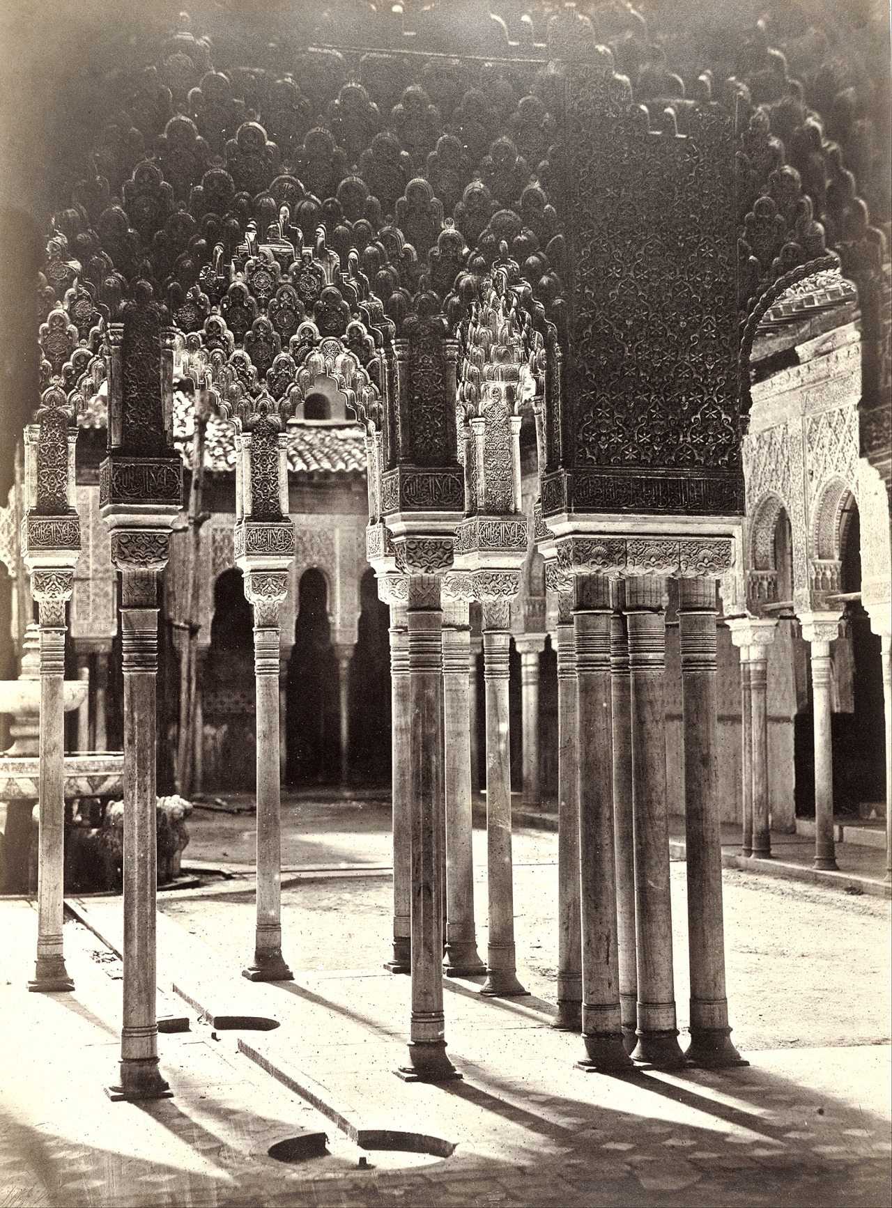 “Charles Clifford: Court of the Lions in the Alhambra, Spain, 1862
”