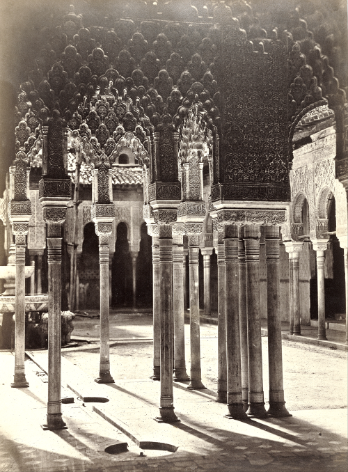 onlyoldphotography: Charles Clifford: Court of the Lions in the Alhambra, Spain, 1862