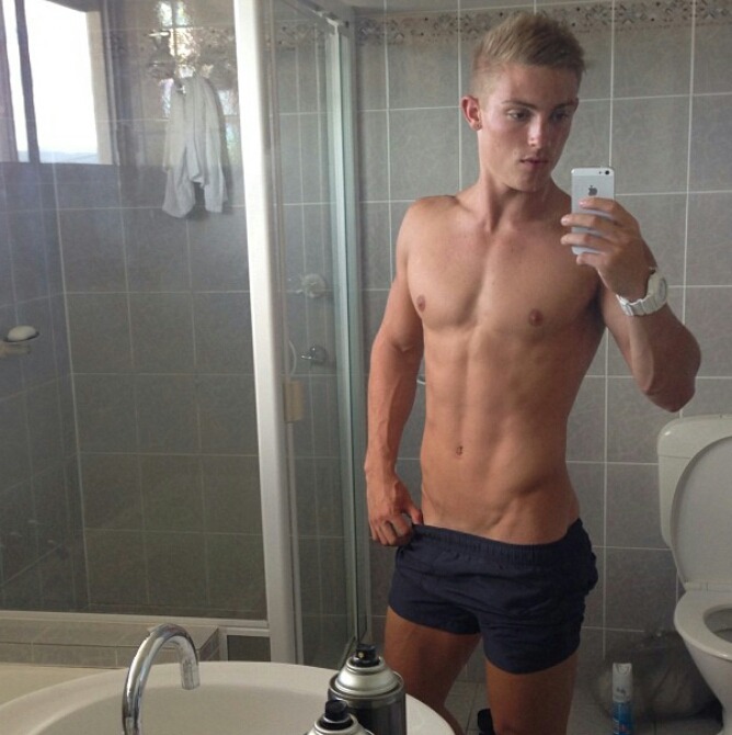 guys-for-you:  Pants down!!! I want to see all of you, kid. 