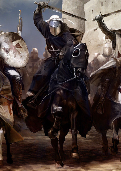 fantasyartwatch:  Knights on Horses by Mariusz Kozik