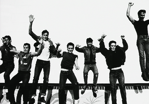 andyswarhol:  The cast of The Outsiders, 1983. 
