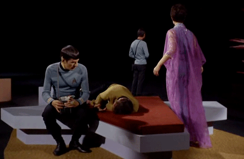 bigmamag: livelyarts: the empath catches spock watching jim sleep, then experiences spock’s lo