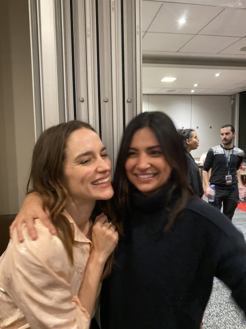 Floriana Lima and Melanie Scrofano at the For The Love Of Fandom convention — Paris, Nov 3 2019.