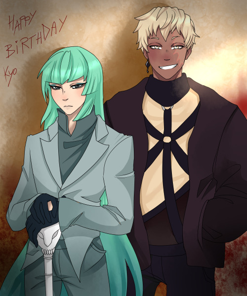 imjustalazycat: HAPPY BIRTHDAY @kyoma1719  &lt;33333I will never get over how much i love your chara