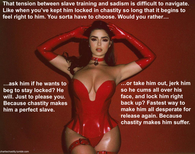 The Tension Between Slave Training And Sadism Is Difficult To Navigate. Like When