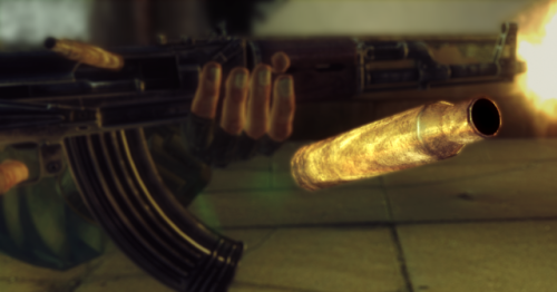 ‘Hirezd Bullet Casings’ mod by EmeraldReign. Looks cool and keeps your GPU busy!