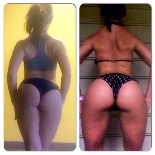 bambibuttons: Time for some #BootyButt side by sides!!! #progress #transformation Never place your s