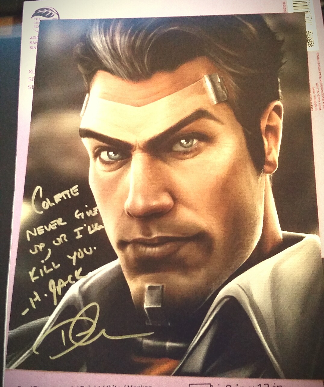cruxia:  I asked Handsome Jack for some inspirational words for a struggling artist.