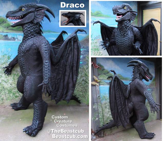 I never did post the finished dragon here did I???
Super massive project, my first ever full body costume with not an inch 