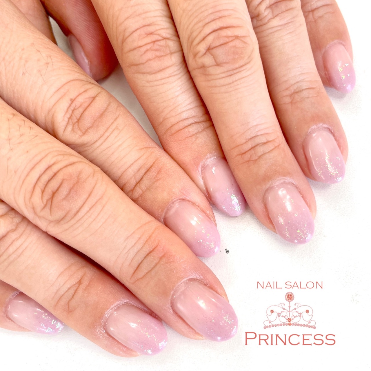 Nailsalon Princess つくばみらい市m様のネイル スモーキーピンクネイル Nailsalon Princess つくばみらい市m様のネイル スモーキーピンクネイル