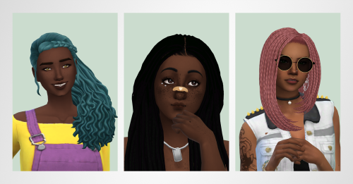 kbeesims:7 Heartspice Hairs Recolored hi, please admire my favorite girls bc they deserve i