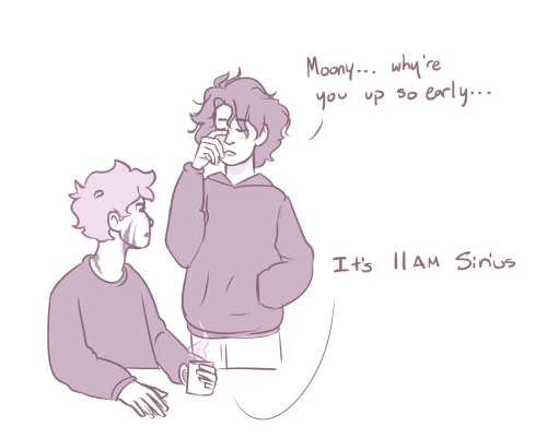 Prompt by anonymous: Mornings with wolfstar