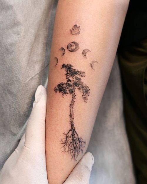 50 Gorgeous and Meaningful Tree Tattoos Inspired by Natures Path  Elegant  tattoos Tree tattoo designs Tattoo designs
