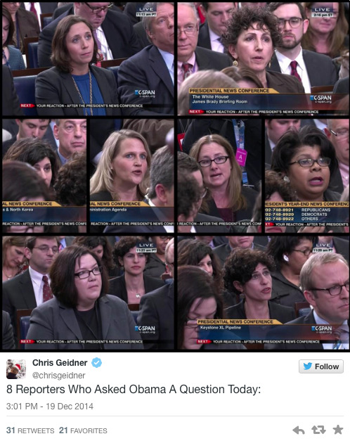 micdotcom:Obama made history by ignoring men for an entire press conference 