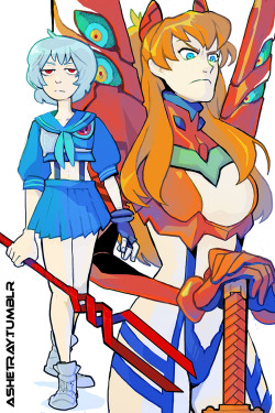 ashetray:  Kill La Kill X Neon Genesis Evangelion