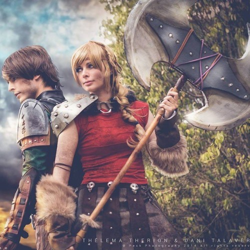 samazecom: #HowToTrainYourDragon #httyd2 #astrid and #hiccup #cosplay by @ThelemaTheiron @DaniTalav