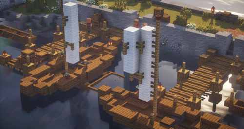 A Shining Seaside Settlement ~Something I’ve been working on for awhile. It consists of around