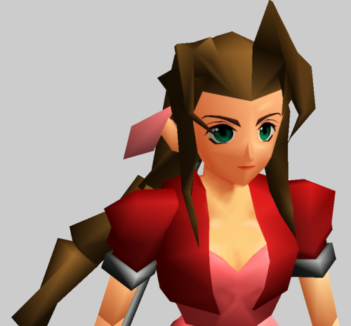 thevideogameartarchive:Artwork of Aerith, from ‘Final Fantasy VII’, from @SquareEnix on the PlayStat