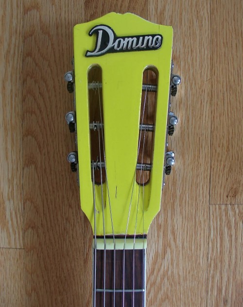 spacebeach23: 1967 Domino Californian Rebel Yellow from: https://reverb.com/uk/item/503360-domino-c