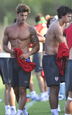 Soccer Players in Underwear