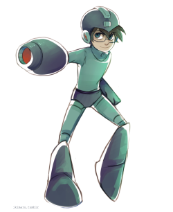 John as Megaman commission for hermit&ndash;crab!