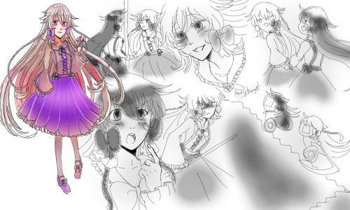 Pocket Mirror X Pandora Hearts crossoverMc: AliceFleta: LilyHarpae: SharonLisette: Zwei/ Noise/ Echo