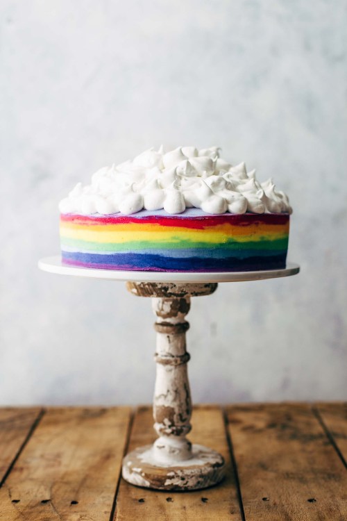 sweetoothgirl:HOW TO MAKE A RAINBOW CAKE