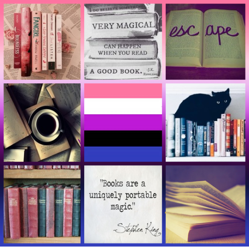 Genderfluid bookworm moodboard for anon!