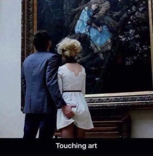 somethingofme: Touching art.