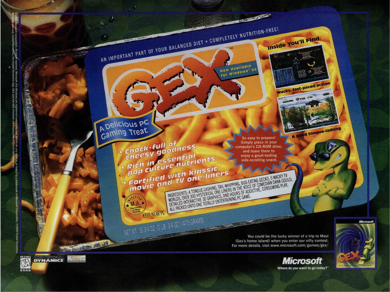 Gex
“A Delicious PC Gaming Treat”