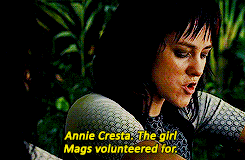 suchasugarcube-deactivated20140:  “Annie Cresta. The girl Mags volunteered for.”