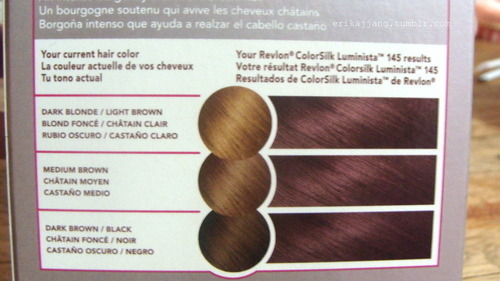 ErikaJjang — Revlon: Colorsilk Luminista #145 Burgundy Brown!~