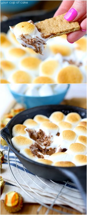 guardians-of-the-food:  Reese’s S'mores Skillet Dip