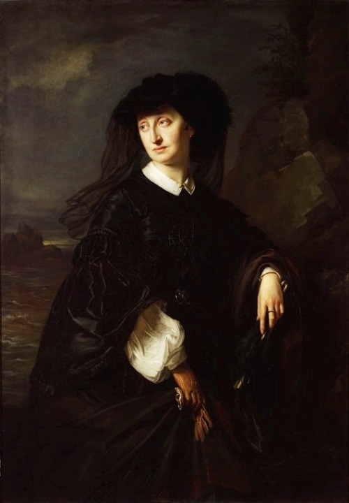 Portrait of Julia Jozef Simmlerowa née Hoeggenstaller by Jozef Simmler, 1863