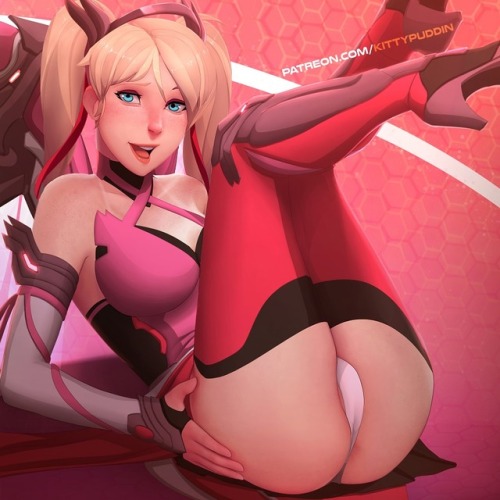 kittypuddin:  PINK MERCY - NSFW POLL #5 WINNER NUDE VERSION This version and several other nude vers