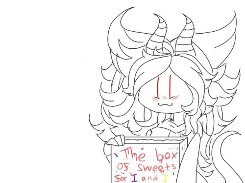 ask-the-ichi-and-jyushi-duo:  Because I love them so much. They deserve this box full of candy ~Ichimatsu: thanks but what are we gonna go with this much candy? we could eat them all but i’ll get sick of itJyushimatsu: I’LL EAT IT ALL! CAN I EAT IT