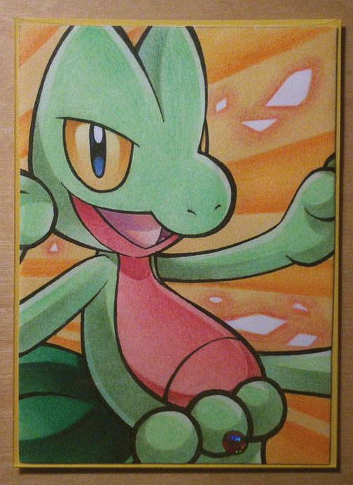 chibi-nuffie:  Treecko joined the others, now the trio is complete °o° Sadly all