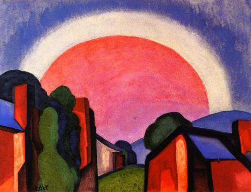 retroavangarda:Oscar Bluemner – Rosy Light, 1927